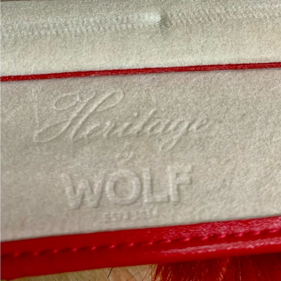 🧿WOLF HERITAGE JEWELRY ROLL IN RED🧿#WOL - Picture 5 of 14